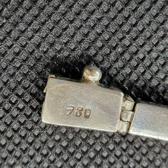 Vtg Morita Gil Sterling Silver Lapis Bracelet in Box and unmarked Earrings/Ring - Picture 8 of 11